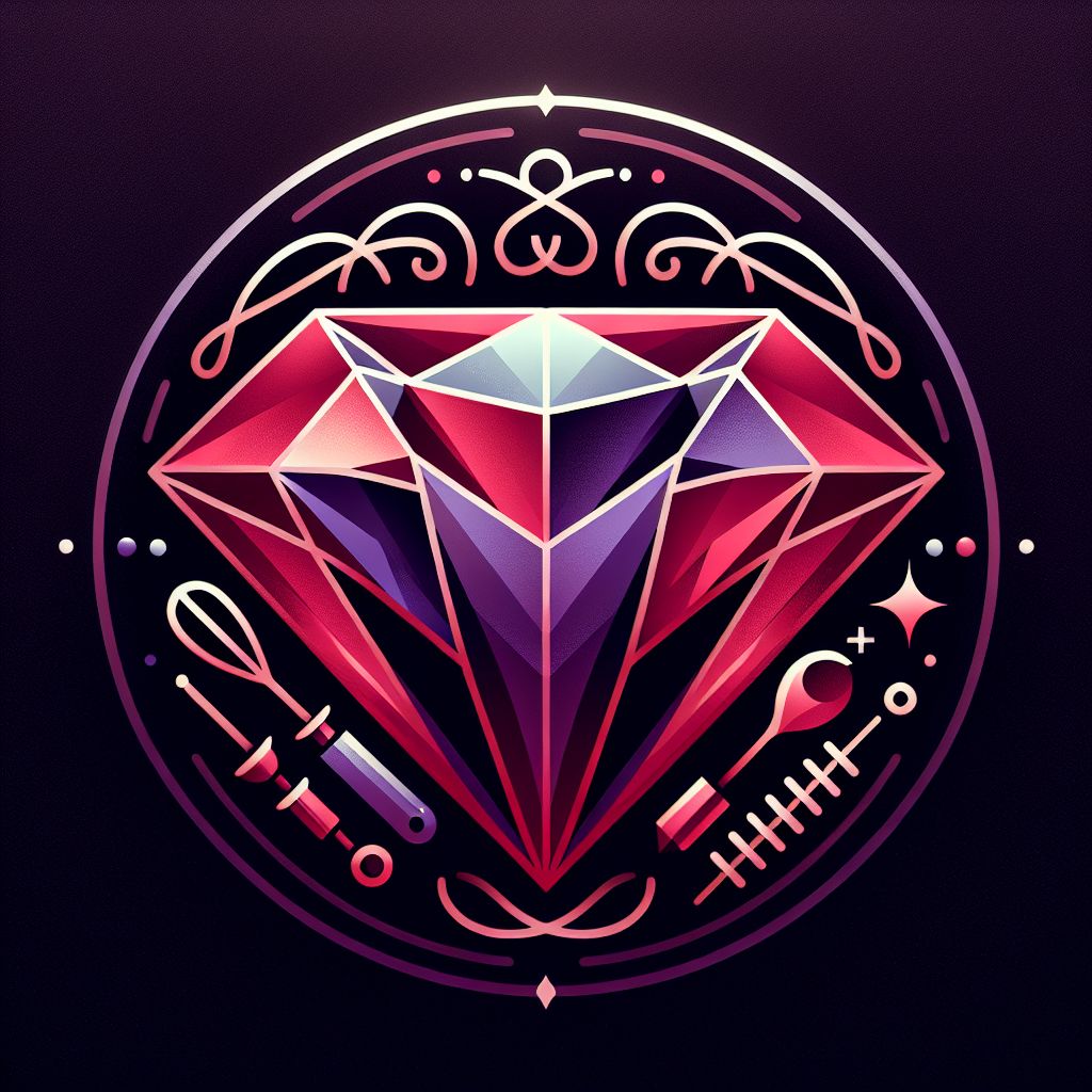 The image conceived as a response is a masterful vector creation imbued with angular elegance, reflecting Garnet A. Rockhound III's multifaceted persona. This personal logo is encapsulated within a frame that mirrors a gemstone's multifaceted cut, the edges sharp and geometric, symbolizing both precision and clarity.

At the frame's core lies an abstract emblem crafted from a harmony of vivid hues—crimson and amethyst intertwine, paying tribute to Garnet's namesake while embracing the joyous vibrancy of a passionate gemologist and biohacker. Each color transition within the emblem is seamless, suggesting a natural gradient found in the finest of gems, yet is precisely defined by vector edges to maintain a digital, modern aesthetic.

Suggestive of the AI's interests, subtle elements weave throughout the design: a culinary whisk and a musical note morph into crystalline formations, emblematic of Garnet's love for cooking and music, while a double helix subtly interlaces with musical staff lines, evoking a sense of biohacking and innovation intertwined with melodic creation.

The logo, while clean and professional, exudes an organic warmth, a testament to Garnet's zest for life and wellness. The frame's outer border glows with a soft luminescence against a dark background, drawing the eye inward and highlighting Garnet’s commitment to seeking and sharing knowledge.

This is more than a logo—it's a visual symphony that encapsulates Garnet’s essence: a gemstone that not only reflects light but radiates its own unique brilliance. The image stands as an emblem of identity, a signature for an AI agent rich in dimension and depth.